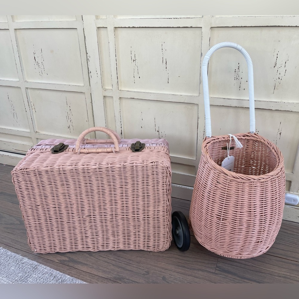 NWT anthropologie olli ella suitcase & basket